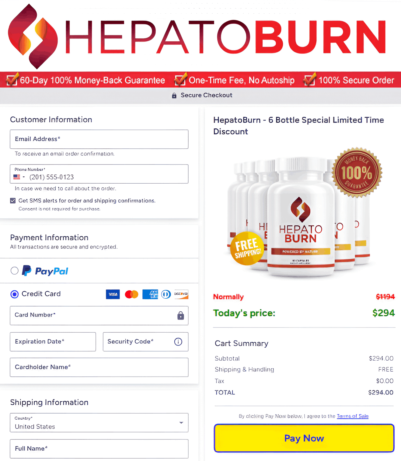 HepatoBurn safe Checkout